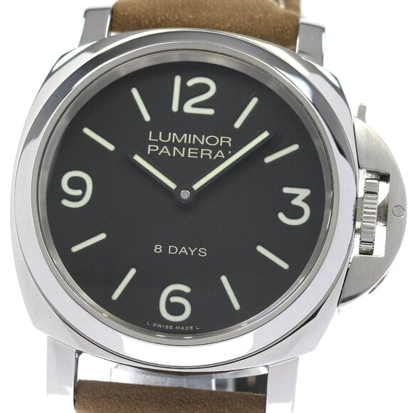 PANERAI Luminor Base 8DAYS Acciaio PAM00560 black Dial Hand Winding Men's_820999 - Picture 4 of 6